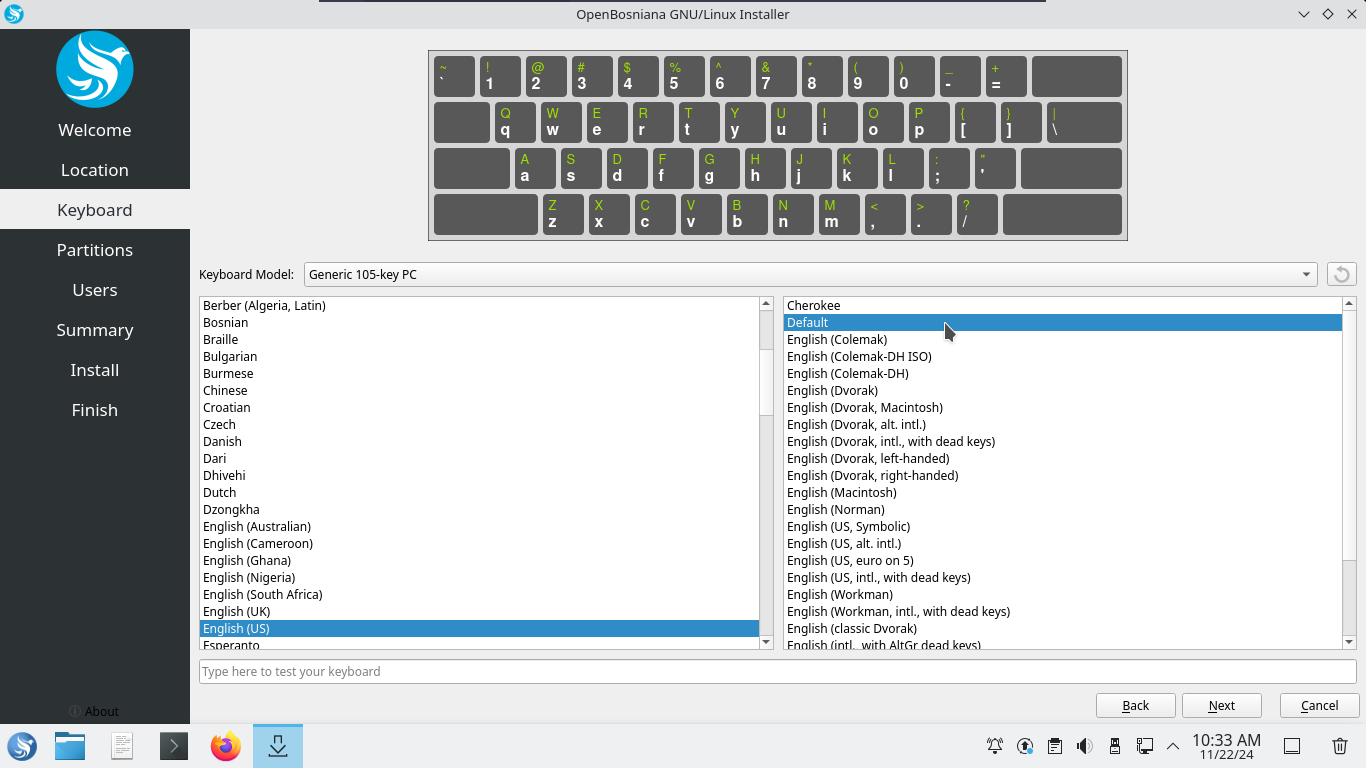 Keyboard Layout